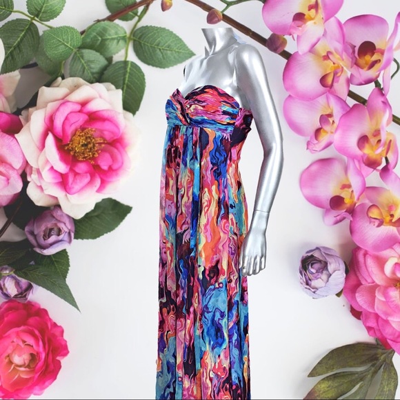 Laundry by Shelli Segal Dresses & Skirts - Laundry by Shelli Segal Strapless Sunset Dress 4